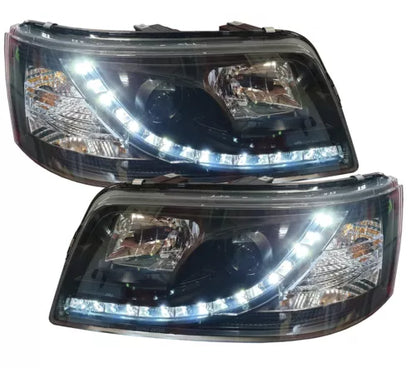 Set luci di posizione led fari neri per VW T5 BUS 03-09 Multivan Transporter