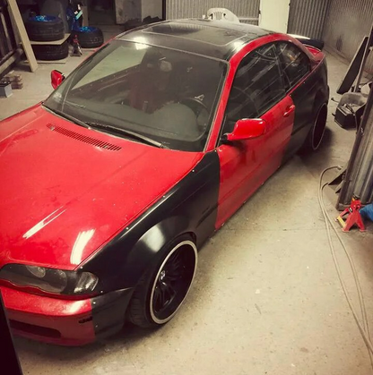⚙️BMW 3 E46 COUPE FELONY FORM BODY KIT + 50mm⚙️