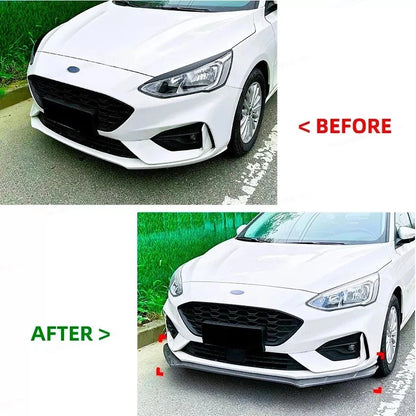 💕 Splitter Anteriore Nero Lucido per Ford Focus ST MK4 2019+ 💕
