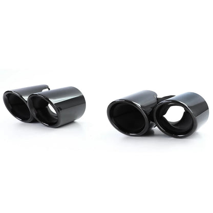 💫Terminali di scarico a doppio tubo nero adatto per Porsche 911 991.1 💫