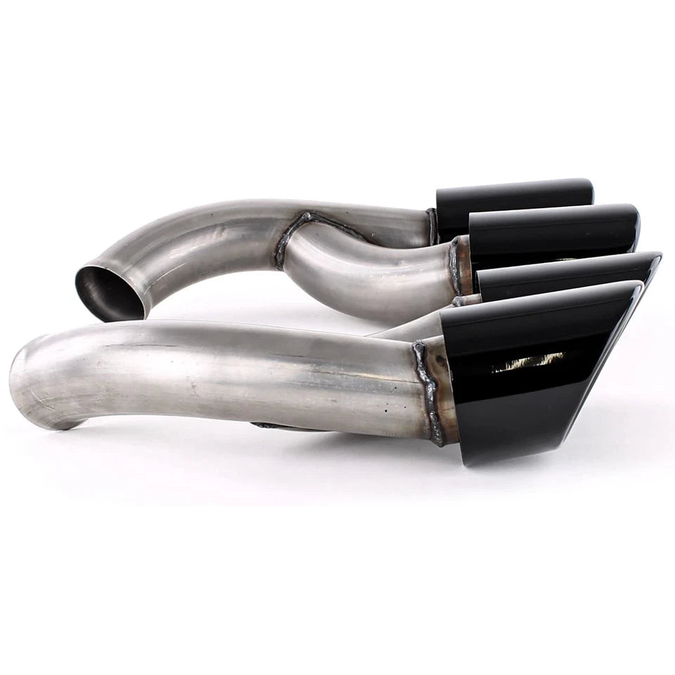 💫 Terminali di Scarico Doppio Tubo GTS Nero Ottico per Porsche Cayenne 92A 💫