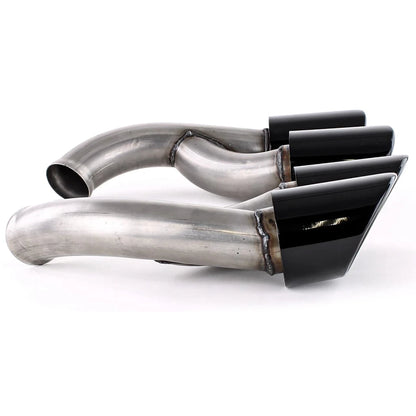 💫 Terminali di Scarico Doppio Tubo GTS Nero Ottico per Porsche Cayenne 92A 💫