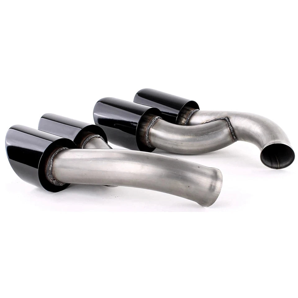 💫 Terminali di Scarico Doppio Tubo GTS Nero Ottico per Porsche Cayenne 92A 💫