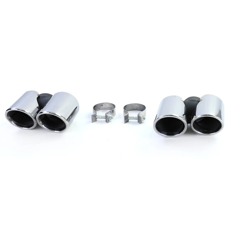 💫Terminali di Scarico Doppio Tubo Lucidati per Porsche 911 991.1 (2011–2015)💫