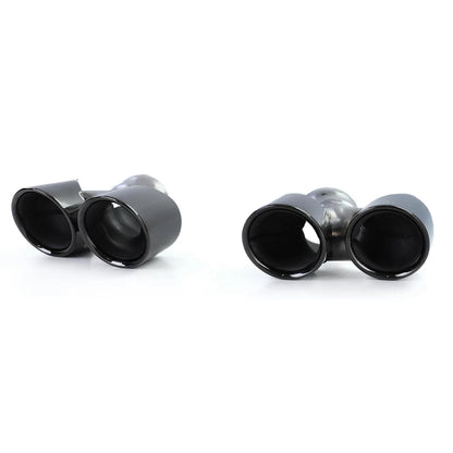 💫Terminali di Scarico Doppio Tubo Nero per Porsche 911 991.2 (2015–2019)💫
