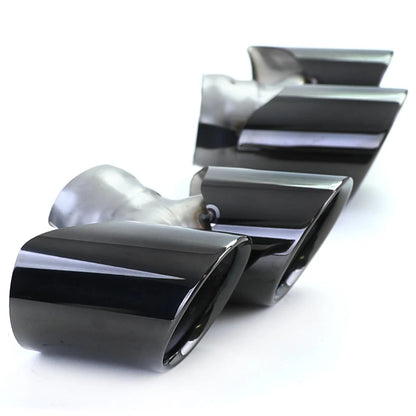 💫Terminali di Scarico Doppio Tubo Nero per Porsche 911 991.2 (2015–2019)💫