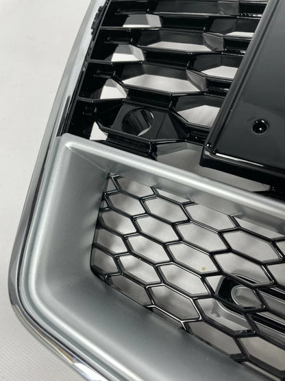 🔥ART.4554 GRIGLIA ANTERIORE NIDO D’APE STILE RS7 CROMO NERA PER AUDI A7 4G🔥