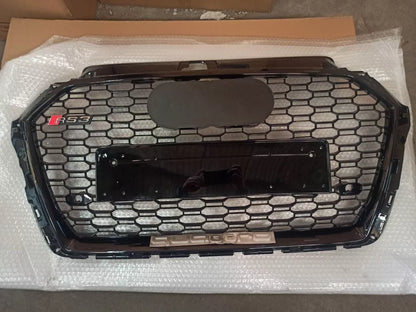 🔥ART.4562 GRIGLIA ANTERIORE NIDO D’APE STILE RS3 NERA PER AUDI A3 S3 8V 16-20🔥