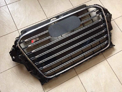🔥ART.4565 GRIGLIA ANTERIORE NIDO D’APE STILE S3 NERA CROMO AUDI A3 8V 12-15🔥