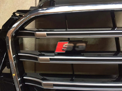 🔥ART.4565 GRIGLIA ANTERIORE NIDO D’APE STILE S3 NERA CROMO AUDI A3 8V 12-15🔥