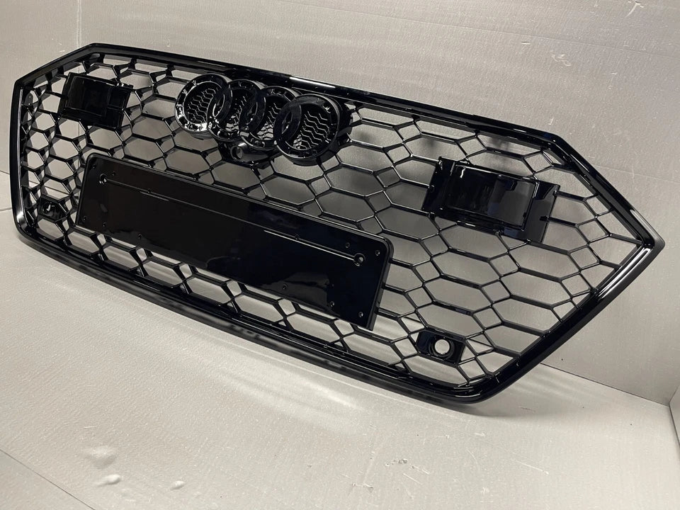 🔥ART.4568 GRIGLIA ANTERIORE NIDO D’APE STILE RS7 NERA PER AUDI A7 C8 4K 2018+🔥