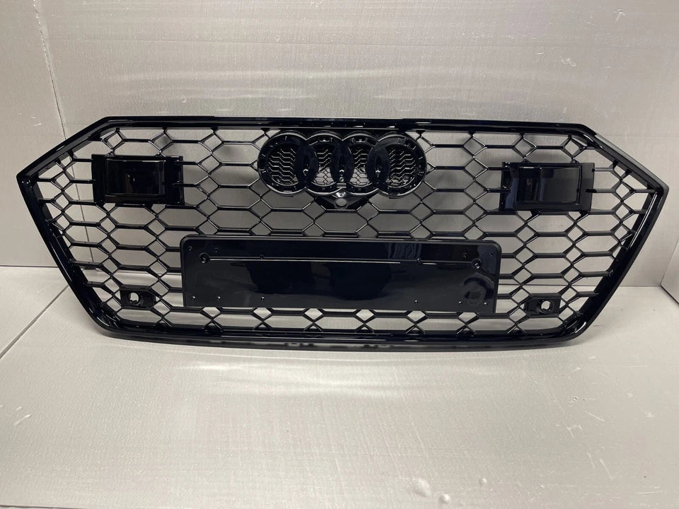 🔥ART.4568 GRIGLIA ANTERIORE NIDO D’APE STILE RS7 NERA PER AUDI A7 C8 4K 2018+🔥