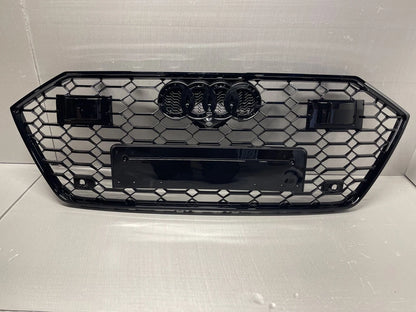 🔥ART.4568 GRIGLIA ANTERIORE NIDO D’APE STILE RS7 NERA PER AUDI A7 C8 4K 2018+🔥