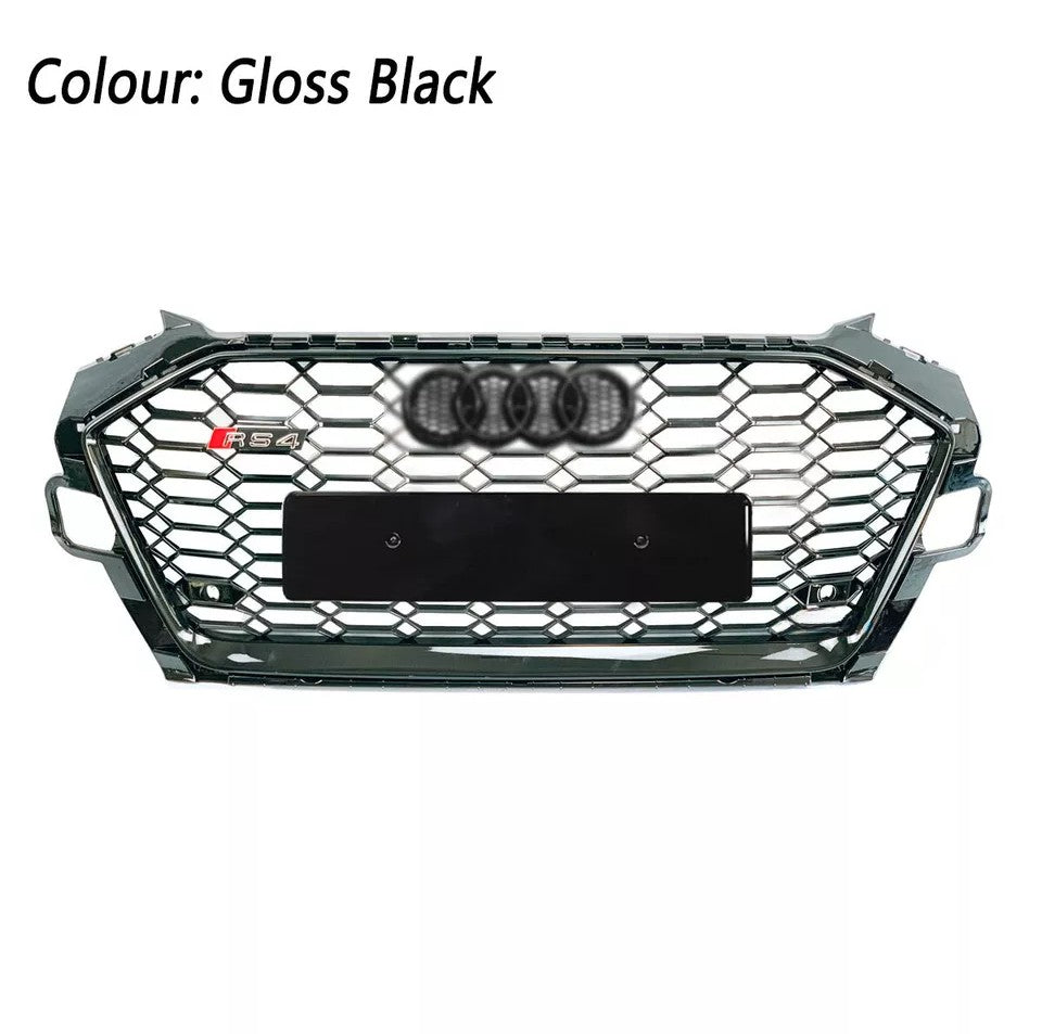 🔥ART.5623 GRIGLIA ANTERIORE RS4 NERA PER AUDI A4 / S4 B9 2020–2022🔥