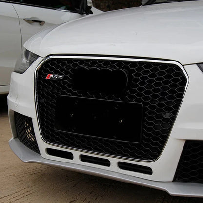 🔥ART.5629 GRIGLIA ANTERIORE A NIDO D’APE NERO LUCIDO PER AUDI A4 B8.5 13–15🔥