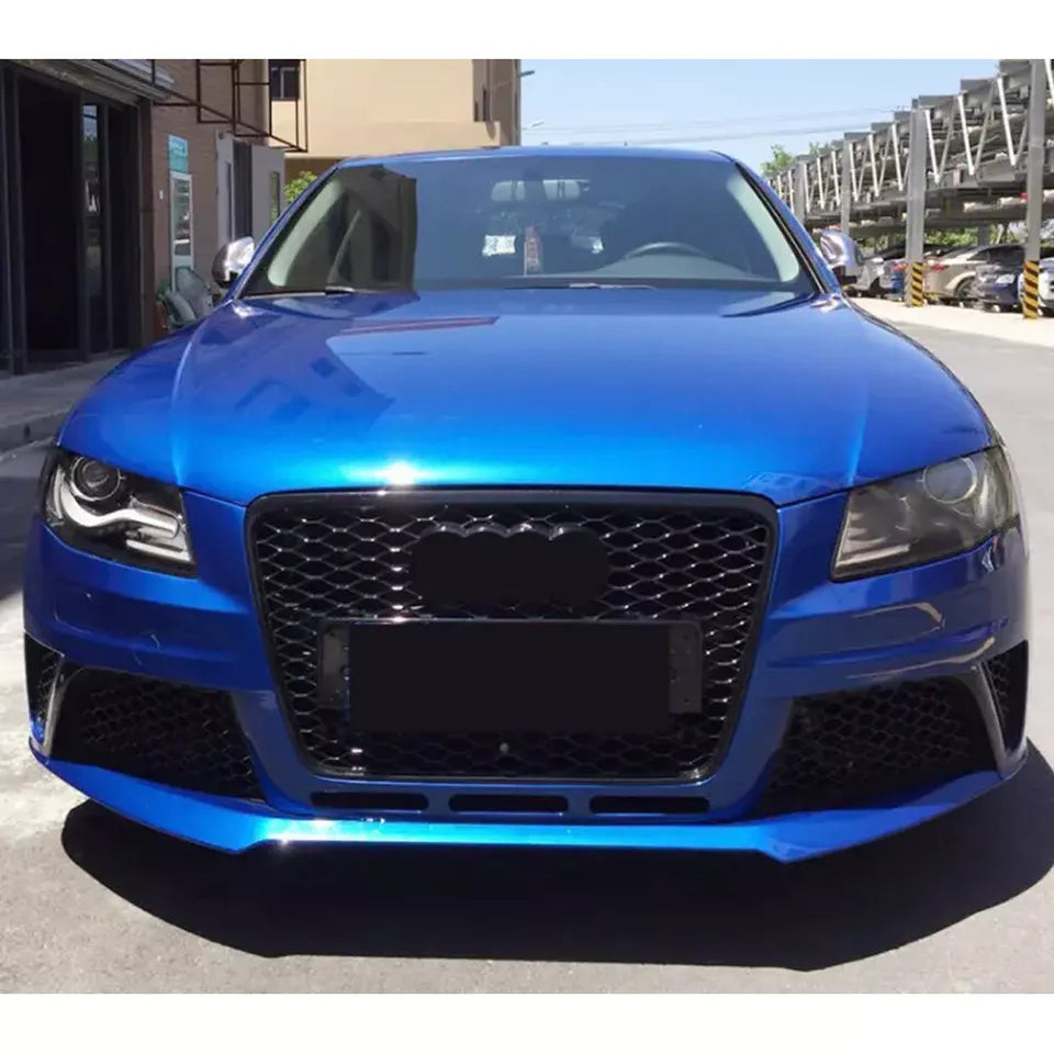 🔥ART.5633 GRIGLIA A NIDO D’APE NERO LUCIDO PER AUDI A4 / S4 B8 2008–2012🔥