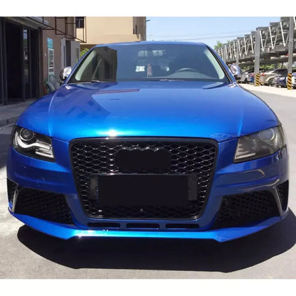 🔥ART.5633 GRIGLIA A NIDO D’APE NERO LUCIDO PER AUDI A4 / S4 B8 2008–2012🔥