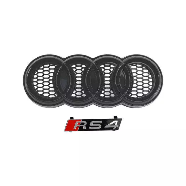 🔥ART.5633 GRIGLIA A NIDO D’APE NERO LUCIDO PER AUDI A4 / S4 B8 2008–2012🔥