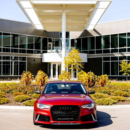 🔥ART.5645 GRIGLIA ANTERIORE RS6 PER AUDI A6 / S6 C7 2013–2015 NERO LUCIDO🔥