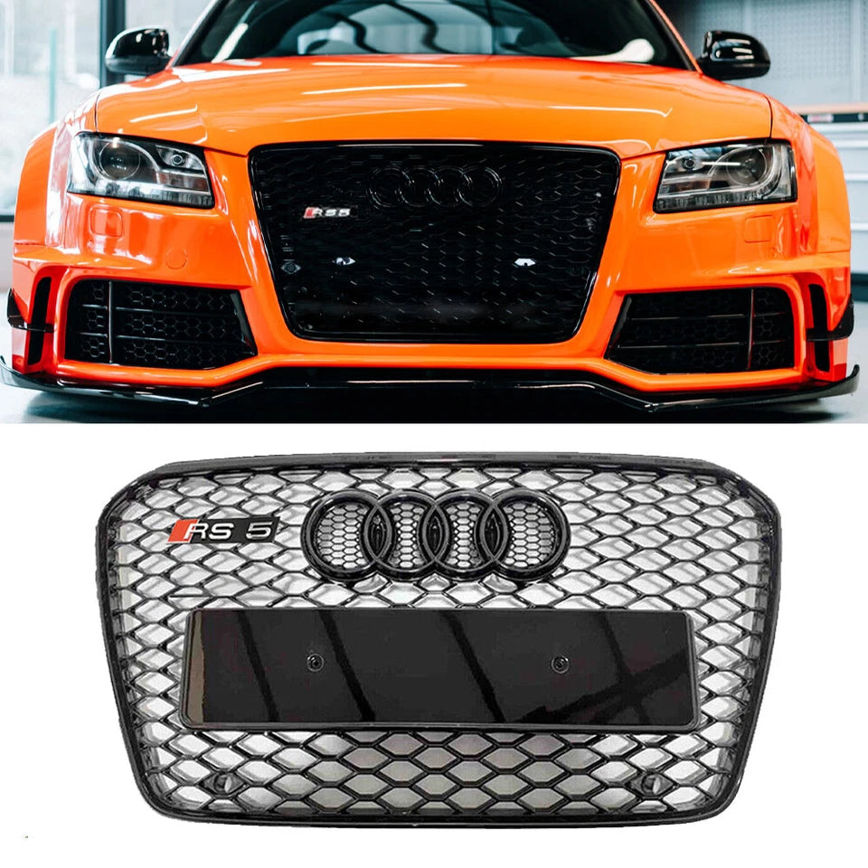 🔥ART.5705 GRIGLIA ANTERIORE A NIDO D’APE NERA PER AUDI A5 / S5 8T 2012–2016🔥