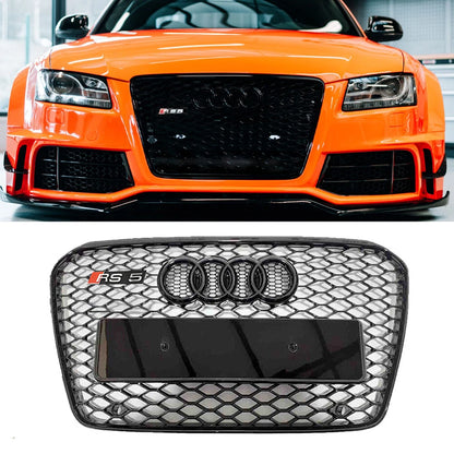 🔥ART.5705 GRIGLIA ANTERIORE A NIDO D’APE NERA PER AUDI A5 / S5 8T 2012–2016🔥