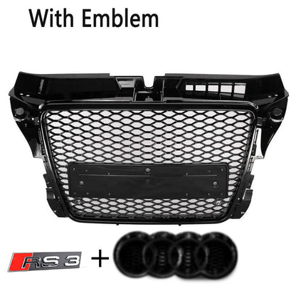 🔥ART.5708 GRIGLIA ANTERIORE RS NERA PER AUDI A3 / S3 8P 2008–2012🔥