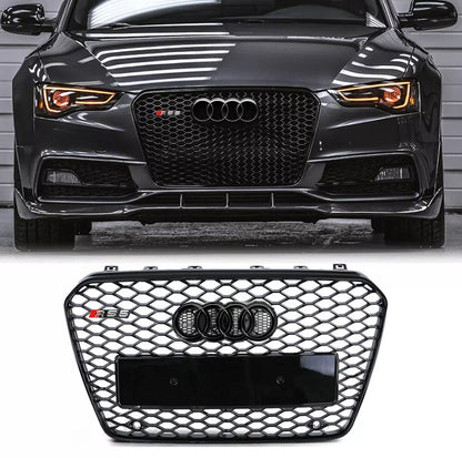 🔥ART.5709 GRIGLIA ANTERIORE RS5 NERA A NIDO D’APE PER AUDI A5/S5 2012–2016🔥