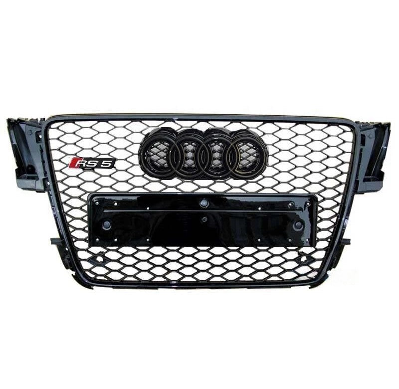 🔥ART.5710 GRIGLIA ANTERIORE RS5 NERO LUCIDO PER AUDI A5 B8 8K 2007–2011🔥