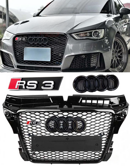 🔥ART.5712 GRIGLIA ANTERIORE RS3 STYLE PER AUDI A3 / S3 2013–2016🔥