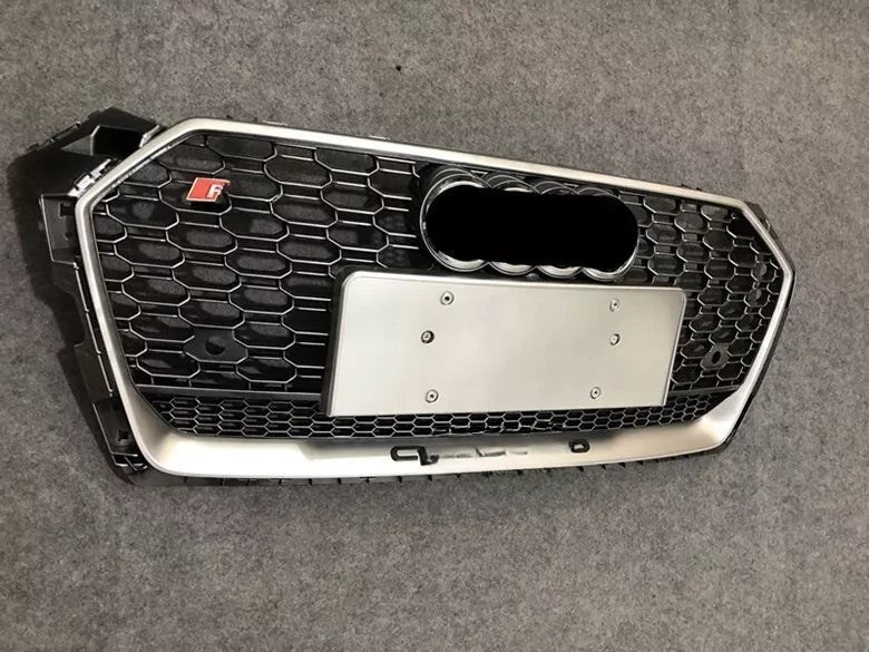 🔥ART.5724 GRIGLIA ANTERIORE RS5 A NIDO D’APE ARGENTO PER AUDI A5/S5 17–19🔥
