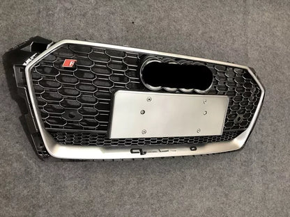 🔥ART.5724 GRIGLIA ANTERIORE RS5 A NIDO D’APE ARGENTO PER AUDI A5/S5 17–19🔥