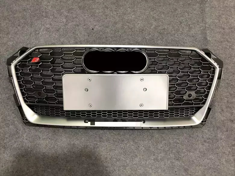 🔥ART.5724 GRIGLIA ANTERIORE RS5 A NIDO D’APE ARGENTO PER AUDI A5/S5 17–19🔥