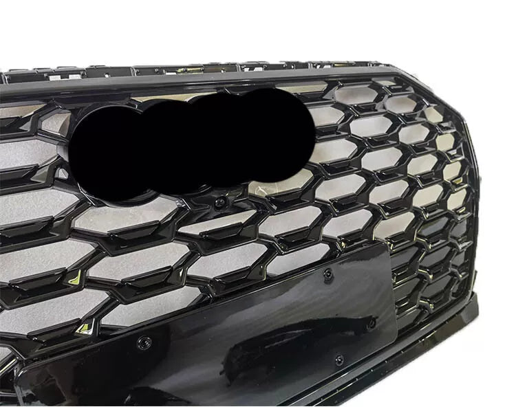 🔥ART.5735 GRIGLIA ANTERIORE RSQ5 A NIDO D’APE NERO LUCIDO PER AUDI Q5 21–23🔥
