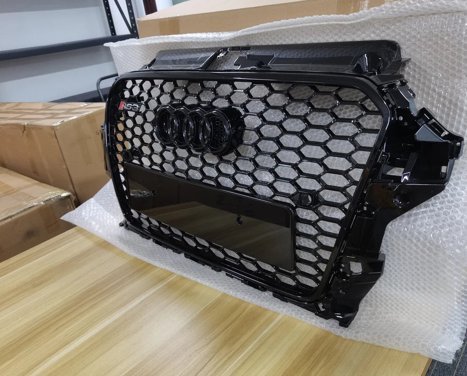 🔥ART.5760 GRIGLIA ANTERIORE RS3 A NIDO D’APE NERA PER AUDI A3 S-LINE 13–16🔥