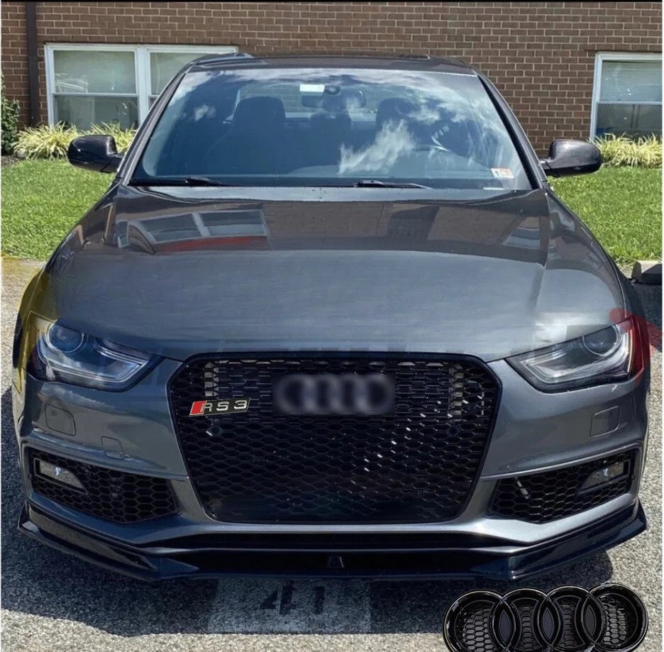 🔥ART.5760 GRIGLIA ANTERIORE RS3 A NIDO D’APE NERA PER AUDI A3 S-LINE 13–16🔥
