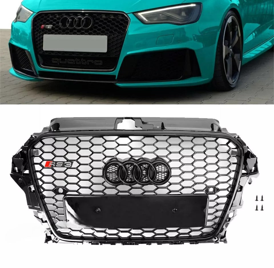 🔥ART.5763 GRIGLIA ANTERIORE RS A NIDO D’APE PER AUDI A3/S3 8V 2013–2016🔥