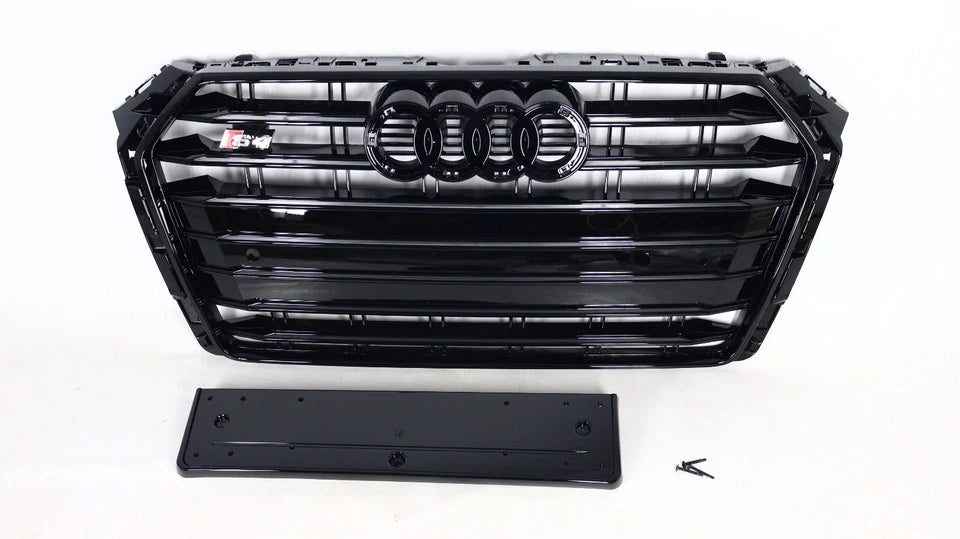 🔥ART.5768 GRIGLIA ANTERIORE IN STILE S4 NERA PER AUDI A4 / S4 B9 2015+🔥