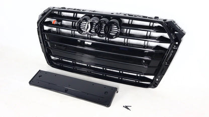 🔥ART.5768 GRIGLIA ANTERIORE IN STILE S4 NERA PER AUDI A4 / S4 B9 2015+🔥