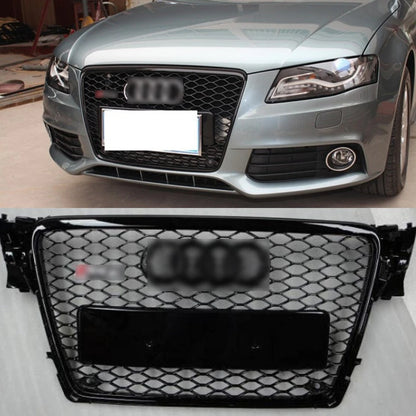 🔥ART.5769 GRIGLIA ANTERIORE A NIDO D’APE RS4 NERA PER AUDI A4 B8 2008–2012🔥