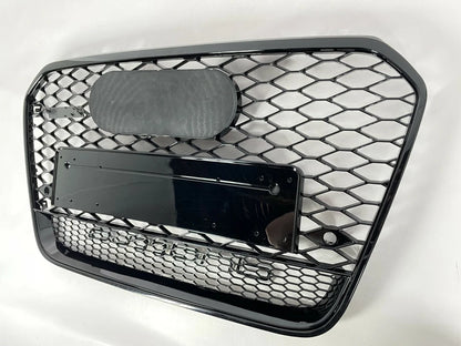 🔥ART.5774 GRIGLIA ANTERIORE A NIDO D’APE RS6 NERA PER AUDI A6 C7 2012–2015🔥