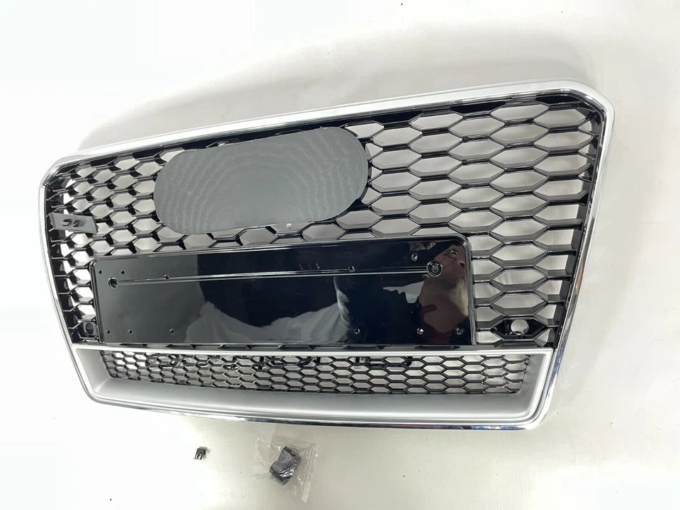 💕ART.5831 GRIGLIA CROMATA A NIDO D'APE ADATTA PER AUDI A7 4G 10-14 LOOK RS7💕