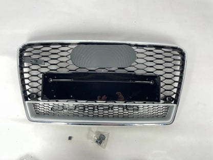 💕ART.5831 GRIGLIA CROMATA A NIDO D'APE ADATTA PER AUDI A7 4G 10-14 LOOK RS7💕