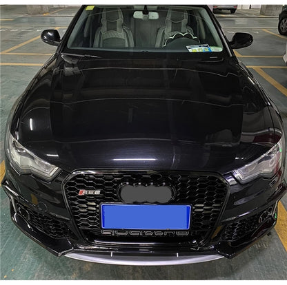🔥ART.5867 GRIGLIA ANTERIORE RS NERA LUCIDA PER AUDI A6 C7 / S6 S-LINE 12–15🔥