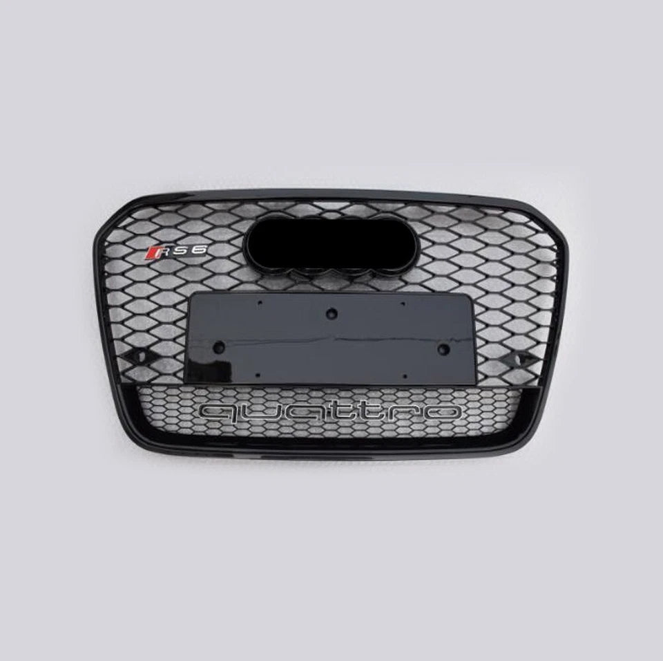 🔥ART.5867 GRIGLIA ANTERIORE RS NERA LUCIDA PER AUDI A6 C7 / S6 S-LINE 12–15🔥