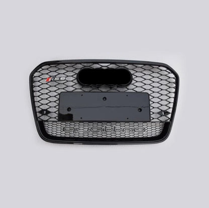 🔥ART.5867 GRIGLIA ANTERIORE RS NERA LUCIDA PER AUDI A6 C7 / S6 S-LINE 12–15🔥