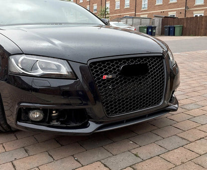 🔥ART.5876 GRIGLIA ANTERIORE NERO LUCIDO PER AUDI A3 8P / S3 S-LINE 2009–2012🔥