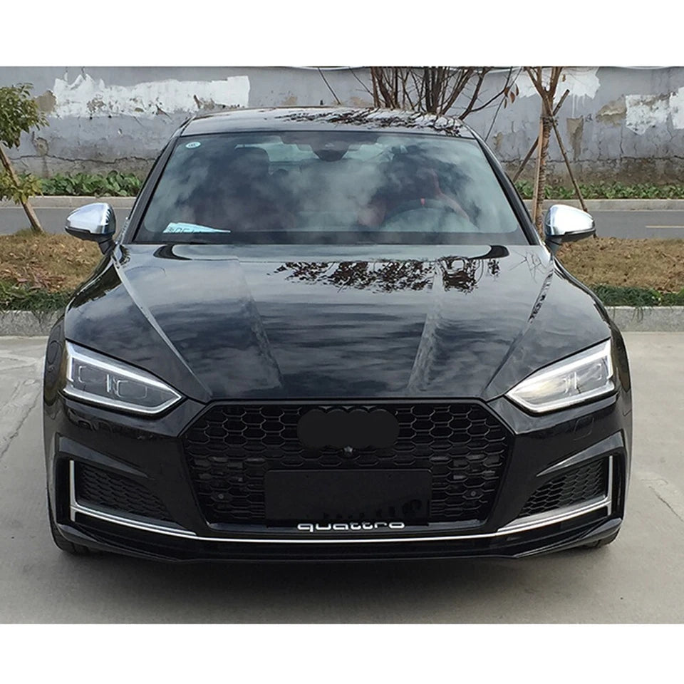 🔥ART.5976 GRIGLIA ANTERIORE NERO LUCIDO PER AUDI A5 B9 / S5 S-LINE 2016–2019🔥