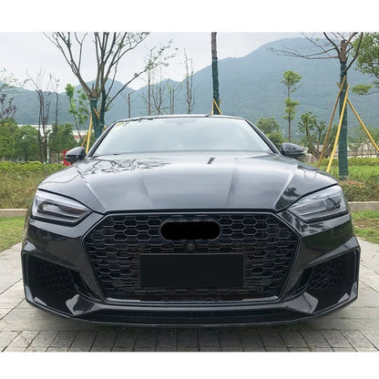 🔥ART.5976 GRIGLIA ANTERIORE NERO LUCIDO PER AUDI A5 B9 / S5 S-LINE 2016–2019🔥