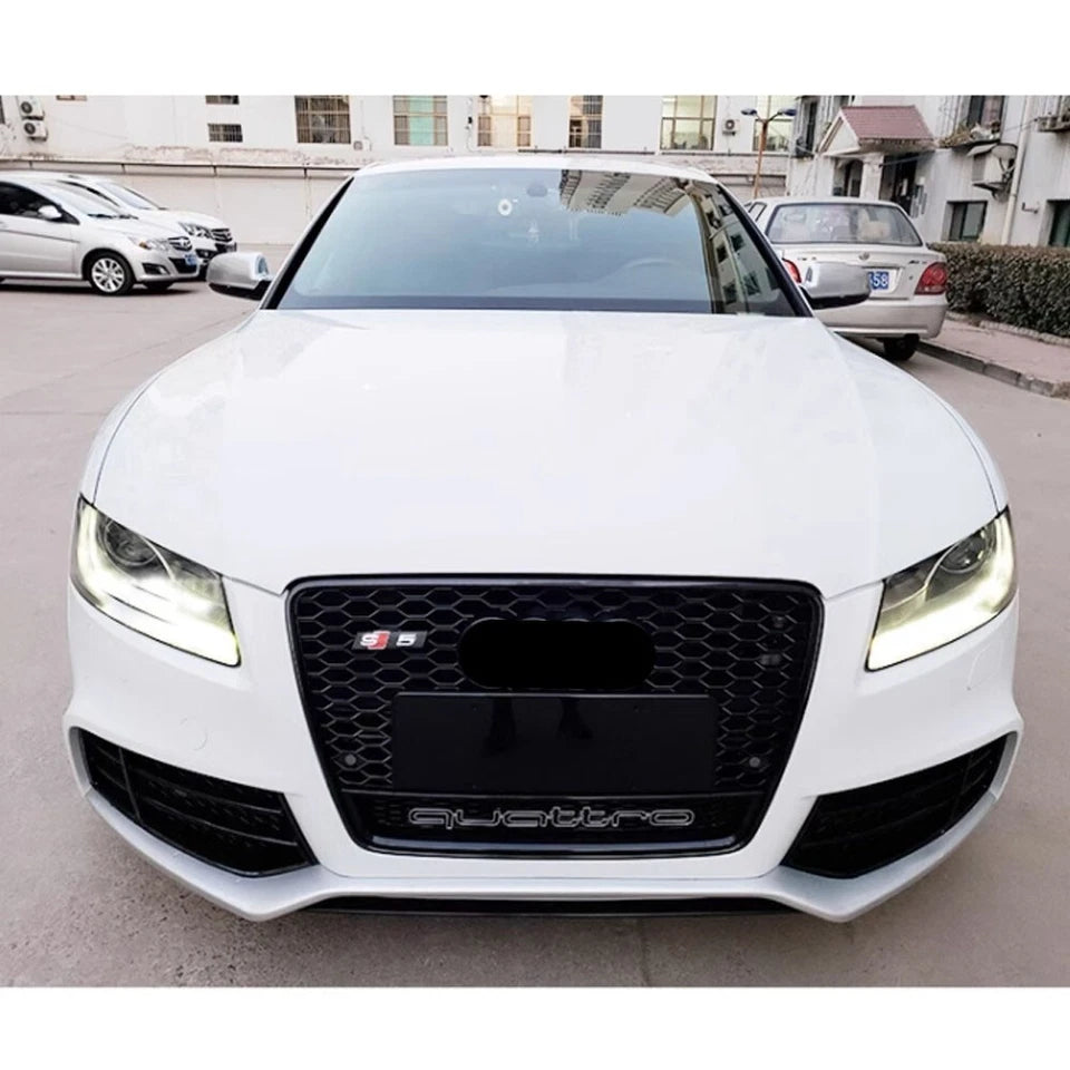 🔥ART.6003 GRIGLIA ANTERIORE RS NERO LUCIDO PER AUDI A5 B8 / S5 S-LINE 07–11🔥