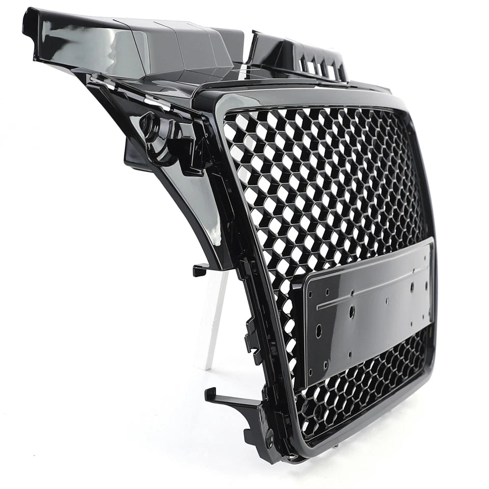 🔥ART.6106 GRIGLIA ANTERIORE A NIDO D’APE NERO LUCIDO PER AUDI A3 8P 2008–2013🔥
